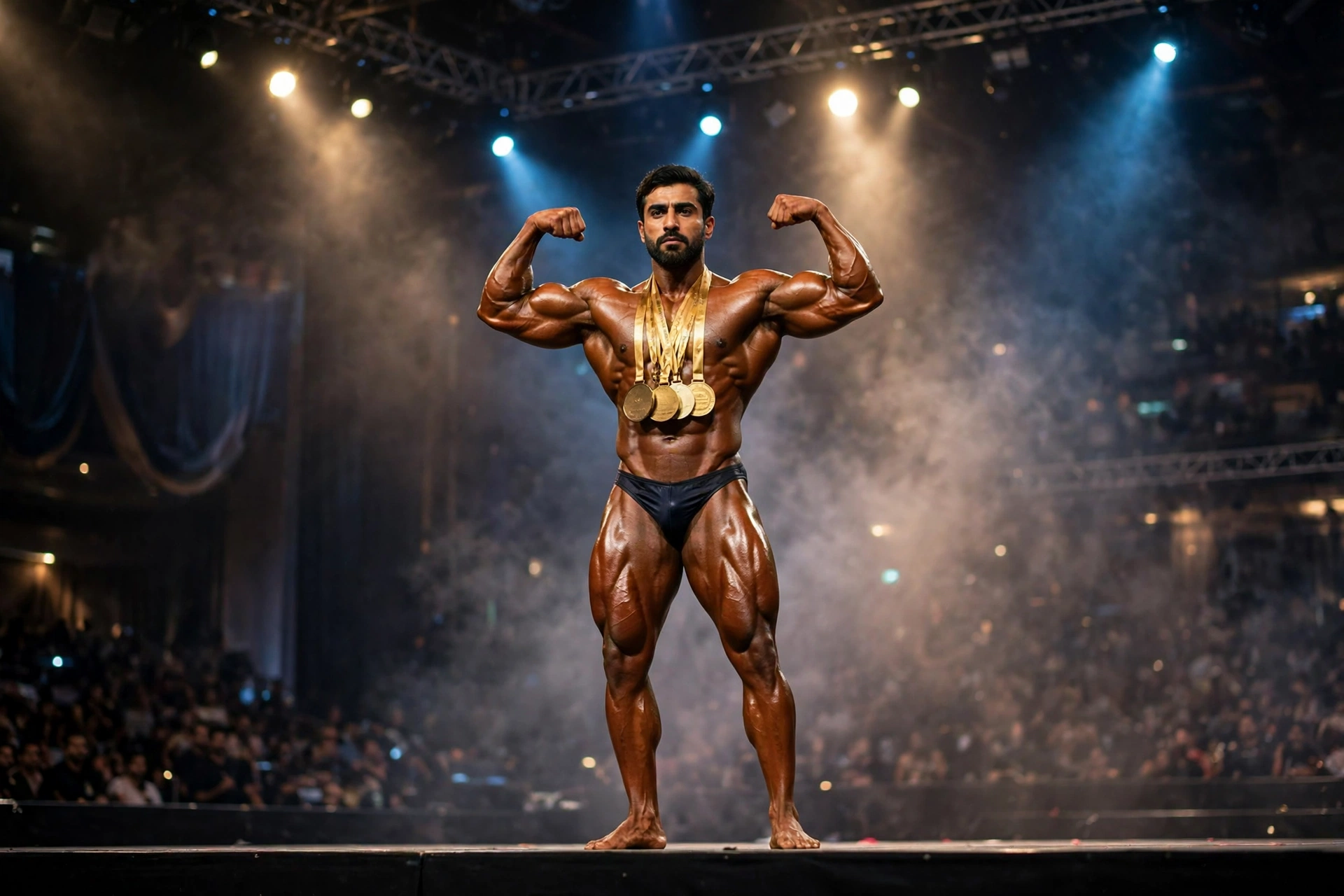 Pakistani Bodybuilder Bilal Ahmed Wins Two Gold Medals at Asian Championship